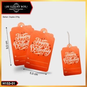 Hangtag|Hangtag Murah|Hangtag Happy Birthday|Hangtag Ulang Tahun H153