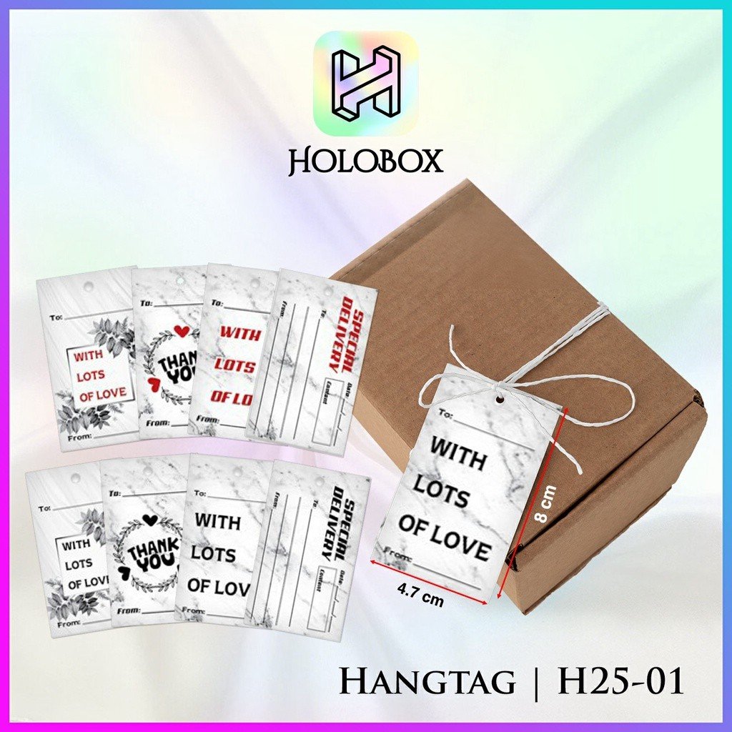 Hang Tag Label baju - Hang Tag Motif 4,7x8 | H25 - Image 2