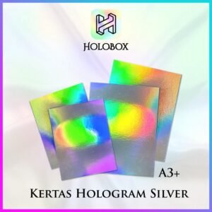 Kertas Hologram|Silver|Lembaran|A3+|Murah|C5 Silver
