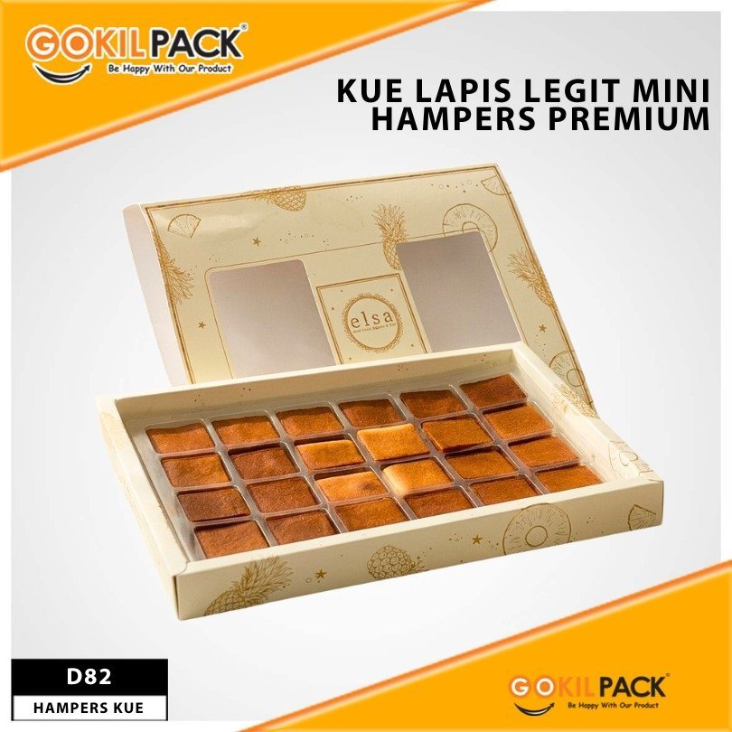 Box Kue | kue lapis legit | Premium Quality|Pembungkus Kado| 24 PCS | D82
