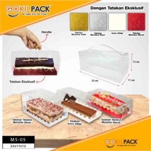 Mika Plastik Souvenir Box mika Transparant Packaging |Persegi Panjang | M5