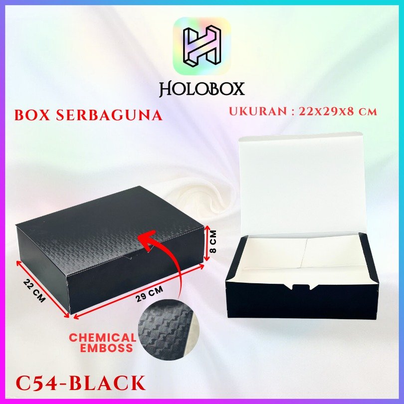 Kotak Box Kado / Chemical Embos / Box Hologram / Gift/ 29x22x8cm/ C54 - Image 2