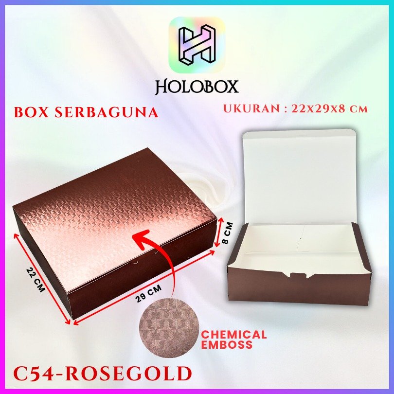 Kotak Box Kado / Chemical Embos / Box Hologram / Gift/ 29x22x8cm/ C54 - Image 5