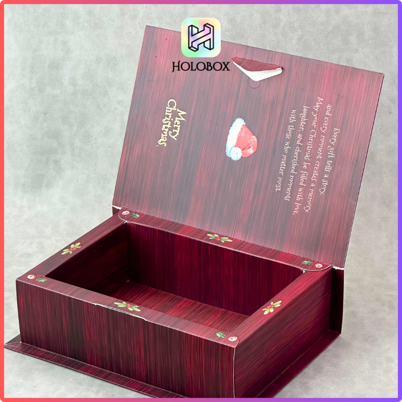 Box Natal Premium / Kotak Buku Natal / Hampers Christmas / Kotak Kue / 26x19x7,5cm / c67 - Image 4