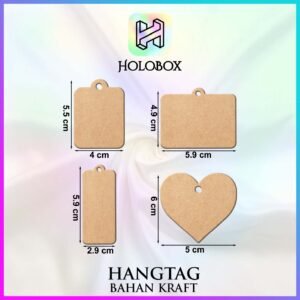 Hang Tag | Label Baju | Hangtag Baju | Hangtag Polos | Kraft | Murah |  H8
