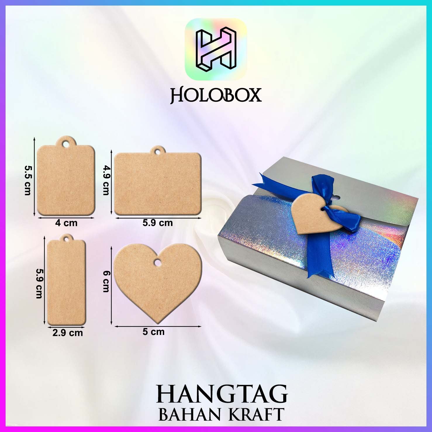 Hang Tag | Label Baju | Hangtag Baju | Hangtag Polos | Kraft | Murah | H8 - Image 2