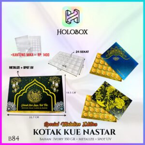 Box Nastar/Kotak Kue Lebaran/Box Coklat/Tray Mika - B84