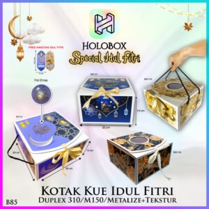 Box Hamper Kotak Lebaran Idul Fitri Dus Packaging Hologram - B85