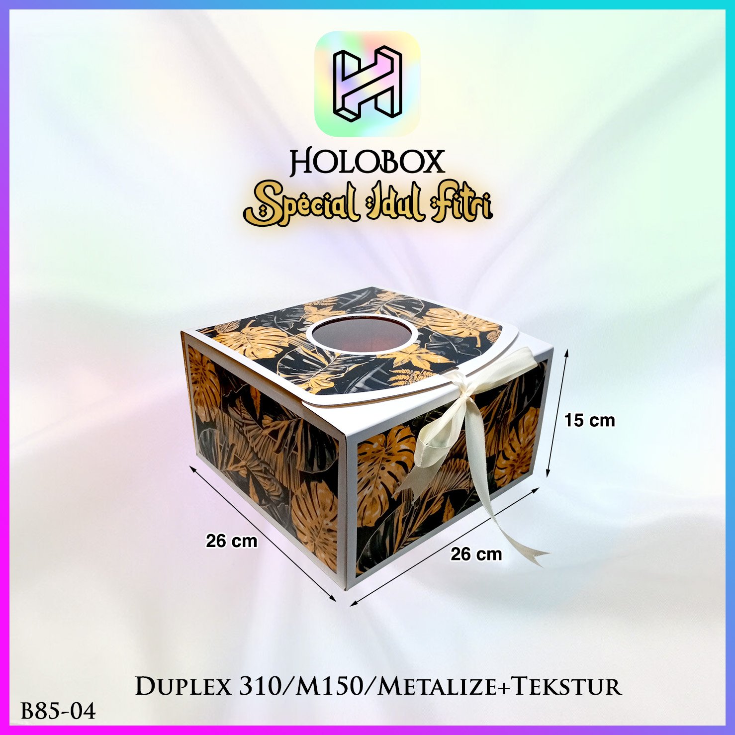 Box Hamper Kotak Lebaran Idul Fitri Dus Packaging Hologram - B85 - Image 9