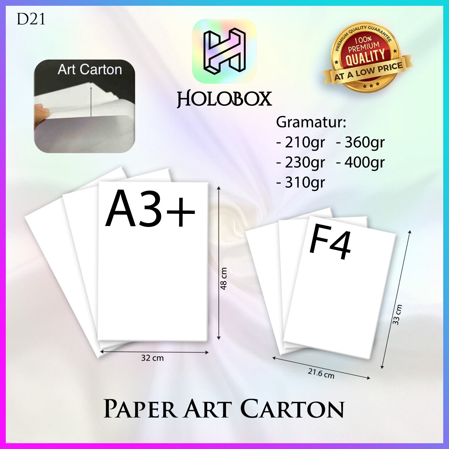 Kertas|Kertas Lembaran|Kertas Murah|Kertas Art Carton|D21