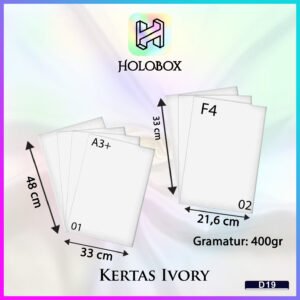 KERTAS|LEMBARAN|MURAH|IVORY|PRINTING|KARTON|400 GR|D19