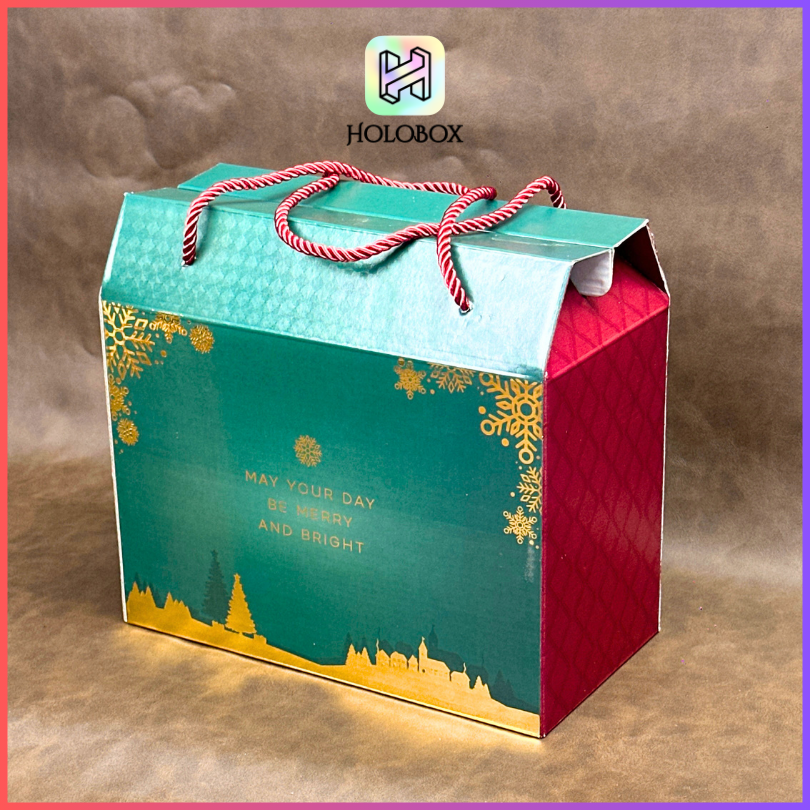 Box Hampers / Gable Box Natal / Kotak Souvenir Hadiah / Christmas Edition / 25x13x22,5cm / B132 - Image 6