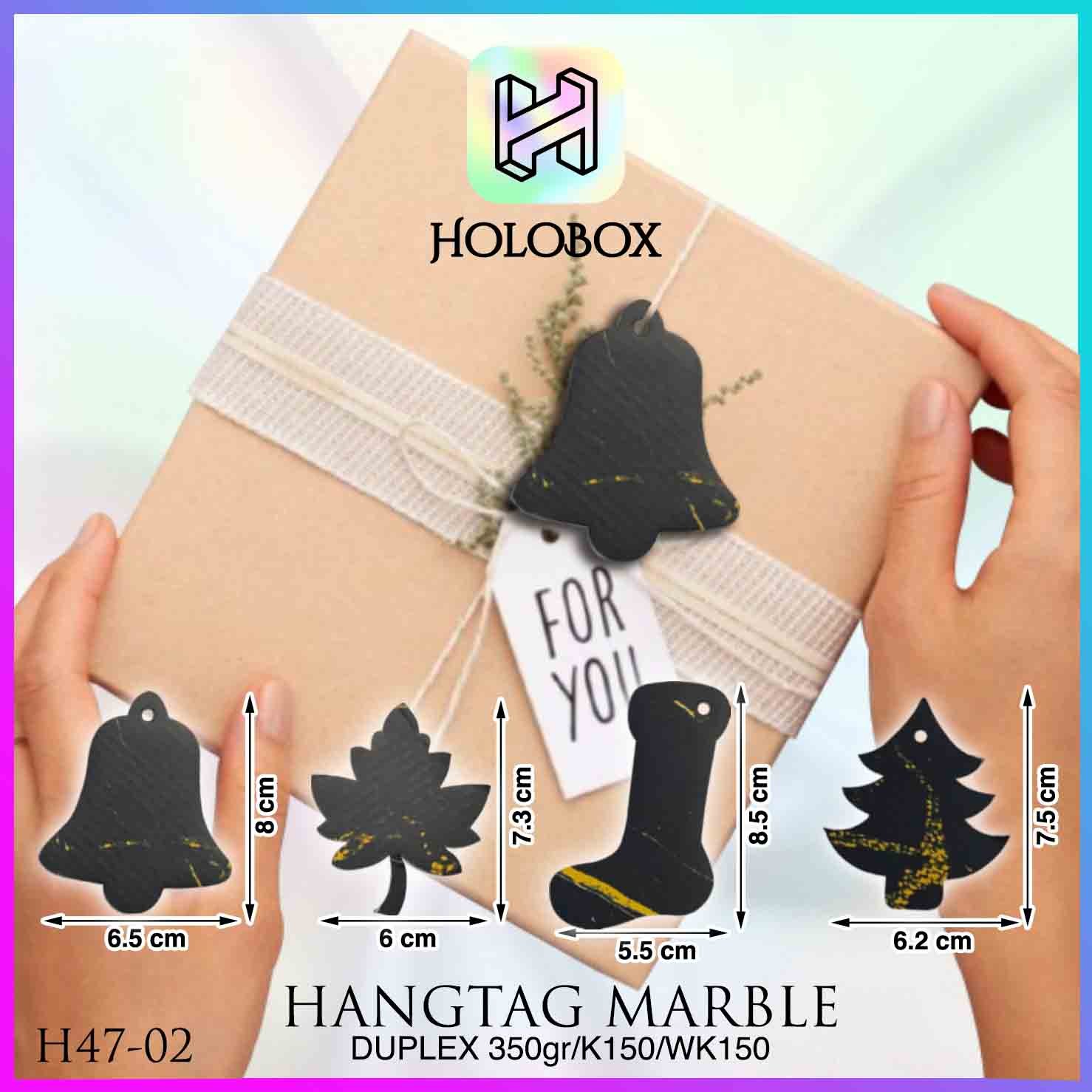 Hangtag|Hangtag Murah|Hangtag Pink|Hangtag Polos|Hangtag Marble H47 - Image 3
