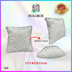 Butiran Gabus Sterofoam / Styrofoam Bola Putih Hiasan Souvenir / Aksesoris Hampers/M6