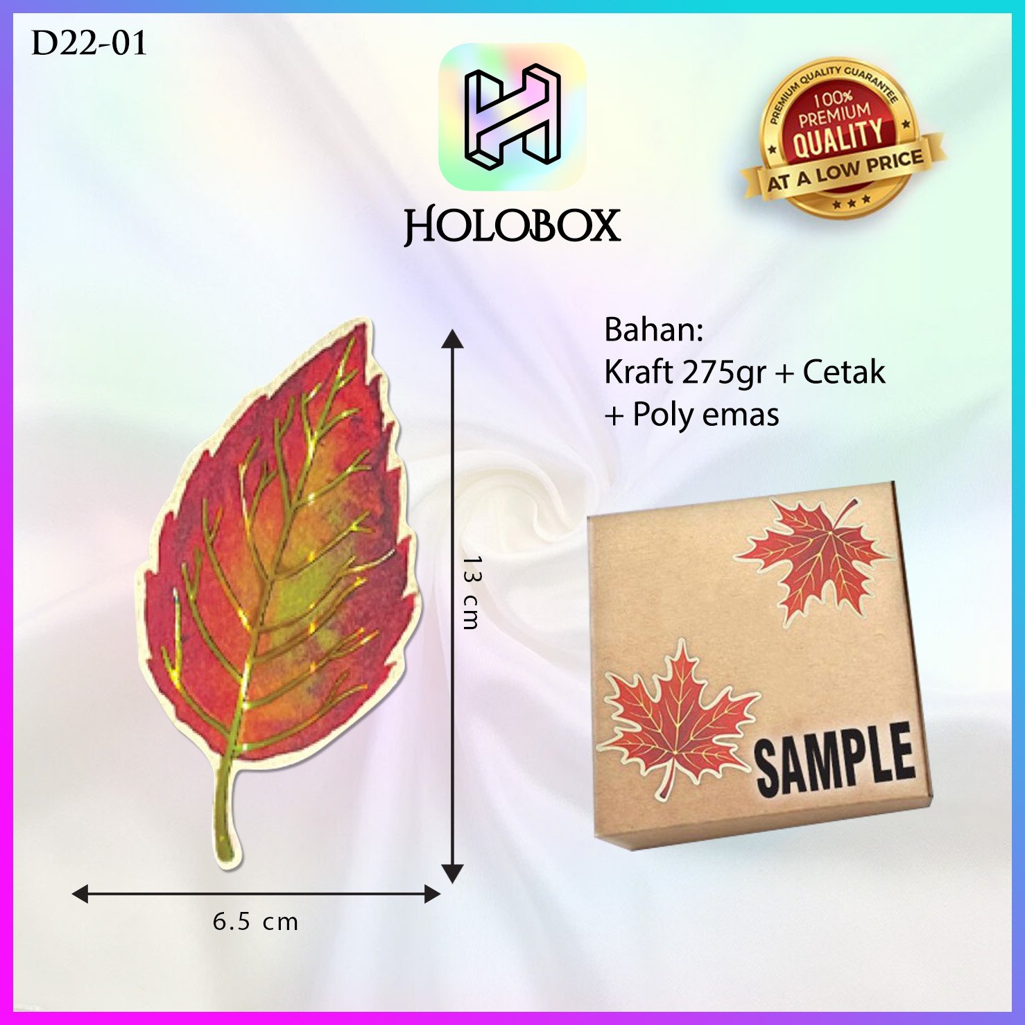 Kertas motif maple|Label|Hiasan Kotak|Hiasan|Hiasan Murah|D22 - Image 2