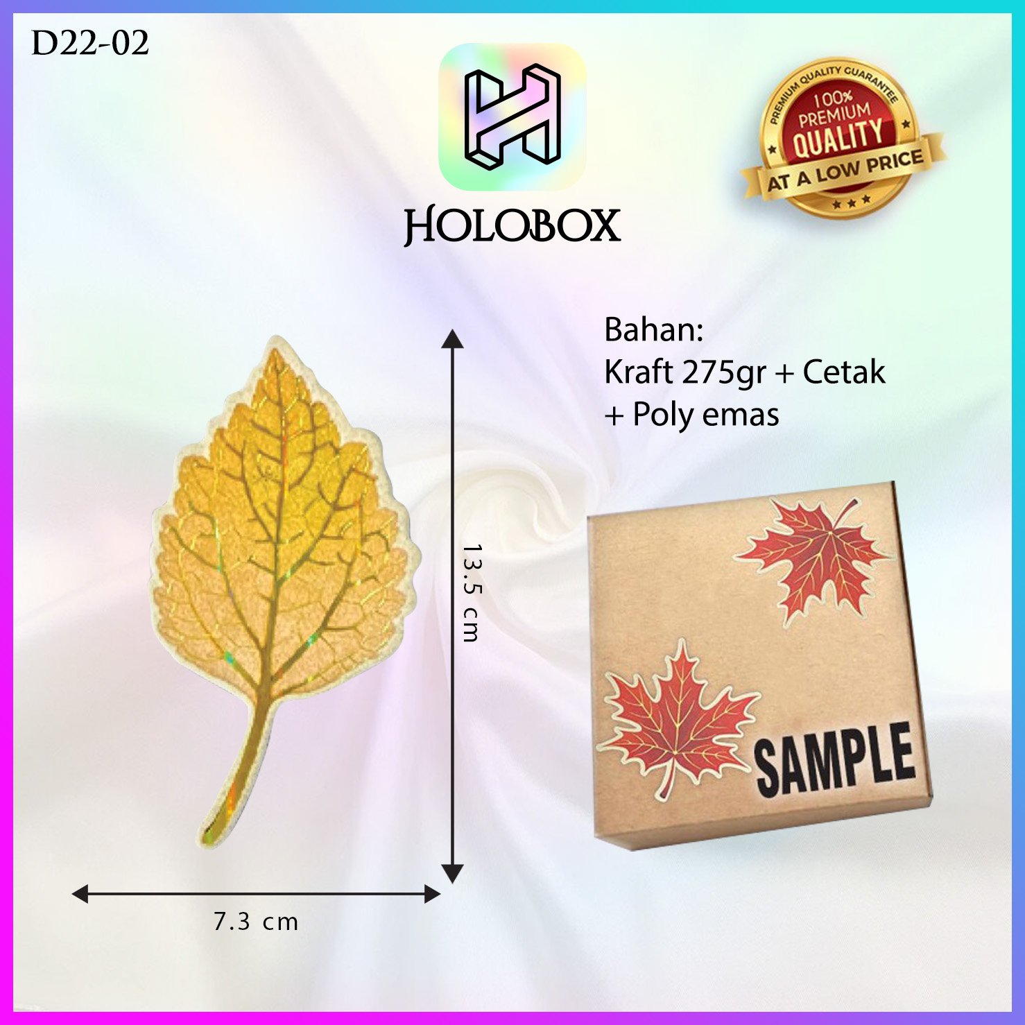 Kertas motif maple|Label|Hiasan Kotak|Hiasan|Hiasan Murah|D22 - Image 3